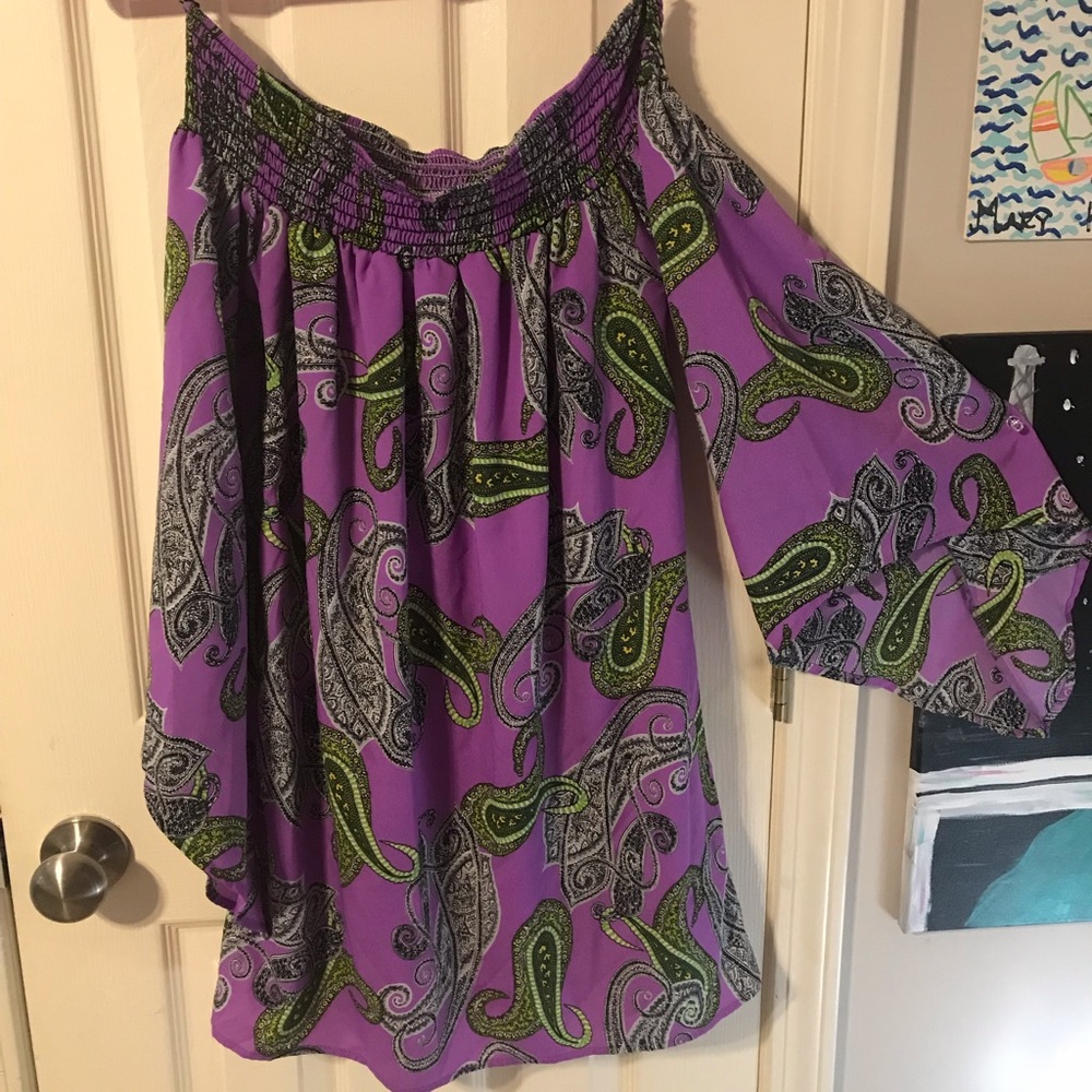 Off the shoulder dress